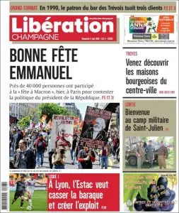 Une du journal Libération