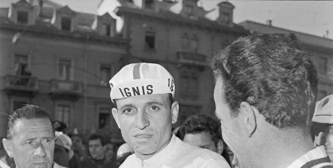 Ercole Baldini sur le Tour d'Italie 1959. (L'Ã?quipe)